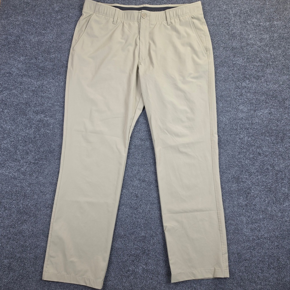 Under Armour Performance Golf Pants Men's 40x32 Khaki Tan Straight Leg 1364407